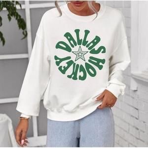 Retro Dallas Stars Hockey Crewneck Sweatshirt